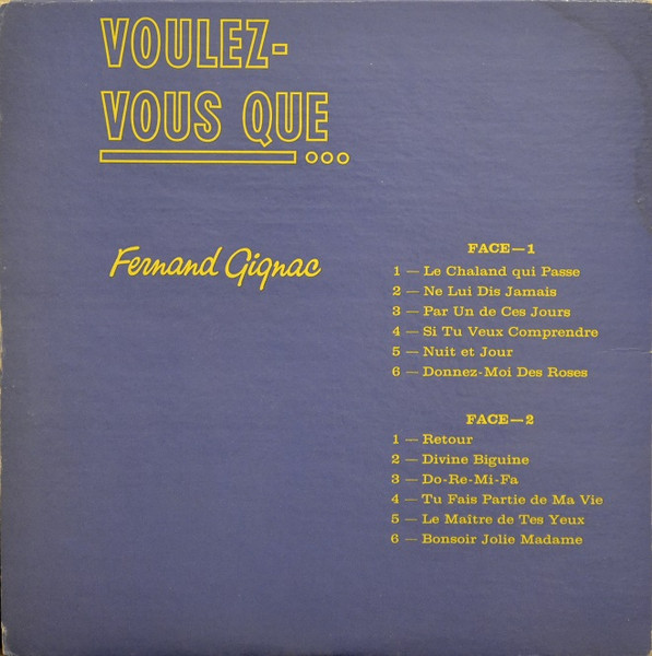 Fernand Gignac - Voulez-Vous Que... | Trans-Canada (TF-303) - 3 Fernand Gignac - Voulez-Vous Que... | Trans-Canada (TF-303) - 3