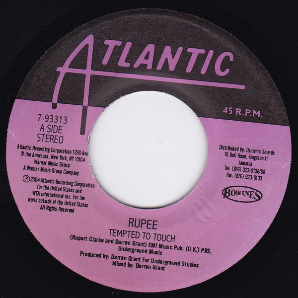 Rupee - Tempted To Touch | Atlantic (7-93313) - main