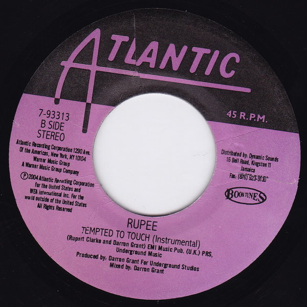Rupee - Tempted To Touch | Atlantic (7-93313) - 2