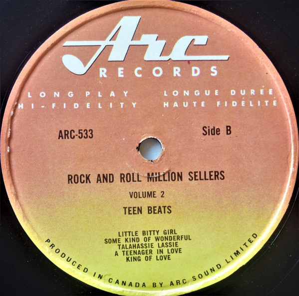 The Teen-Beats - Rock 'N Roll Million Sellers Volume 2 | Arc Records (ARC-533) - 4 The Teen-Beats - Rock 'N Roll Million Sellers Volume 2 | Arc Records (ARC-533) - 4