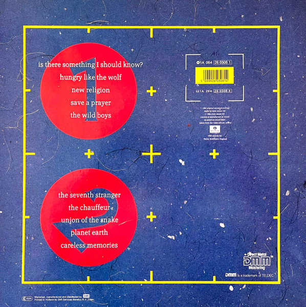Duran Duran - Arena | Parlophone (1A 064 26 0308 1) - 2