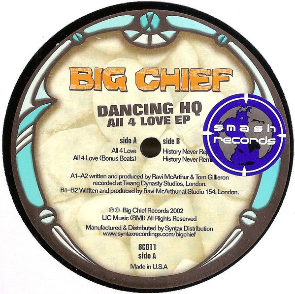 Dancing HQ - All 4 Love EP | Big Chief (BC011) - 3