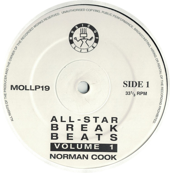 Norman Cook - All-Star Breakbeats Volume 1 | Music Of Life (MOLLP19) - 2