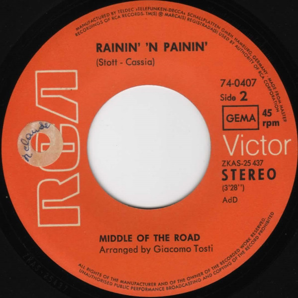 Middle Of The Road - Chirpy Chirpy Cheep Cheep | RCA Victor (74-0407) - 4