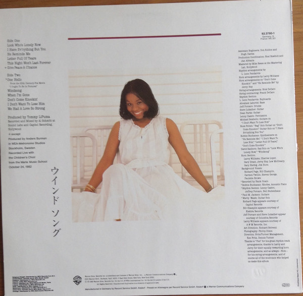 Randy Crawford - Windsong | Warner Bros. Records (923 780-1) - 2
