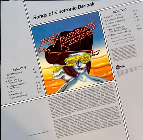 The Android Sisters - Songs Of Electronic Despair | Wah Wah Records (LPS252) - 2 The Android Sisters - Songs Of Electronic Despair | Wah Wah Records (LPS252) - 2