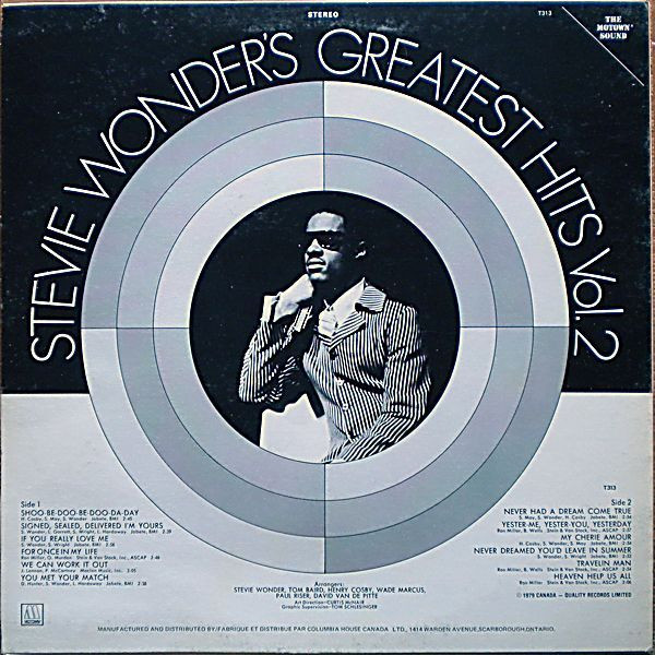 Stevie Wonder - Stevie Wonder's Greatest Hits Vol. 2 | Tamla (T 313) - 2