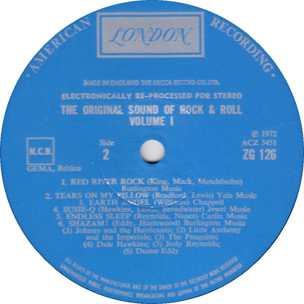Various - The Original Sound Of Rock & Roll Volume 1 | London Records (ZG 126) - 4