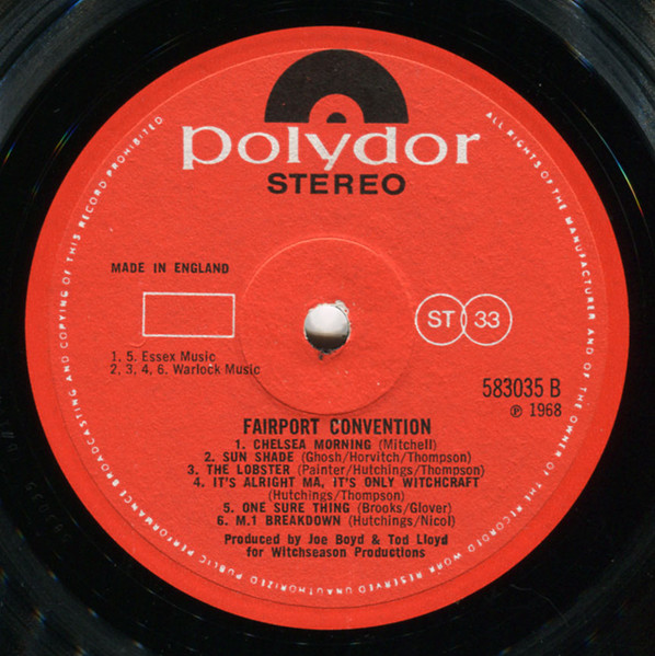 Fairport Convention - Fairport Convention | Polydor (583 035) - 4 Fairport Convention - Fairport Convention | Polydor (583 035) - 4