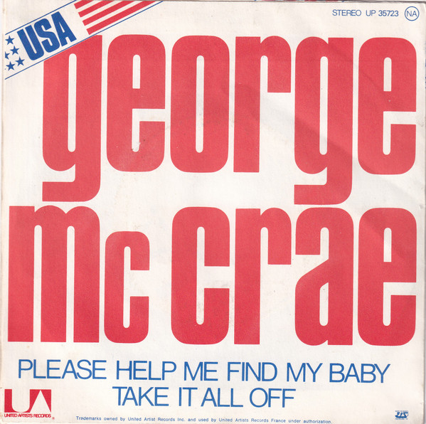 George McCrae - Please Help Me Find My Baby | United Artists Records (UP 35.723) - 2 George McCrae - Please Help Me Find My Baby | United Artists Records (UP 35.723) - 2