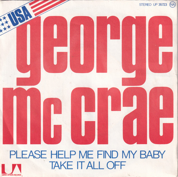 George McCrae - Please Help Me Find My Baby | United Artists Records (UP 35.723)