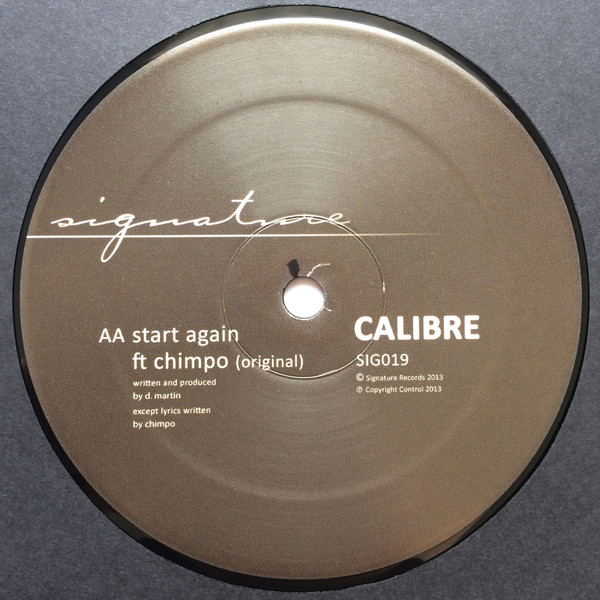 Calibre - Start Again VIP | Signature Records (SIG019) - 4