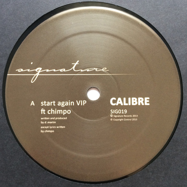 Calibre - Start Again VIP | Signature Records (SIG019) - 3