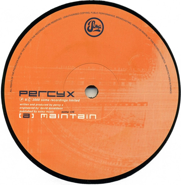 Percy X - Maintain | Soma Quality Recordings (soma 105) - main