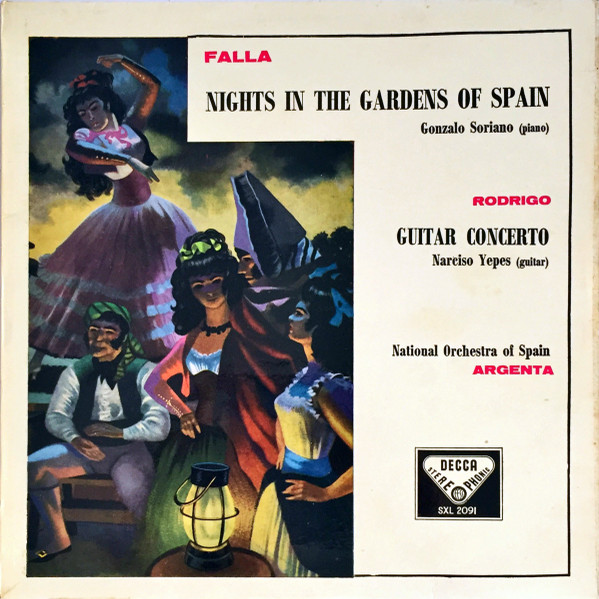 Manuel De Falla , Gonzalo Soriano / Joaquín Rodrigo , Narciso Yepes , Orquesta Nacional De España , Ataúlfo Argenta - Nights In The Gardens Of Spain / Guitar Concerto | Decca (SXL 2091) Manuel De Falla , Gonzalo Soriano / Joaquín Rodrigo , Narciso Yepes , Orquesta Nacional De España , Ataúlfo Argenta - Nights In The Gardens Of Spain / Guitar Concerto | Decca (SXL 2091)