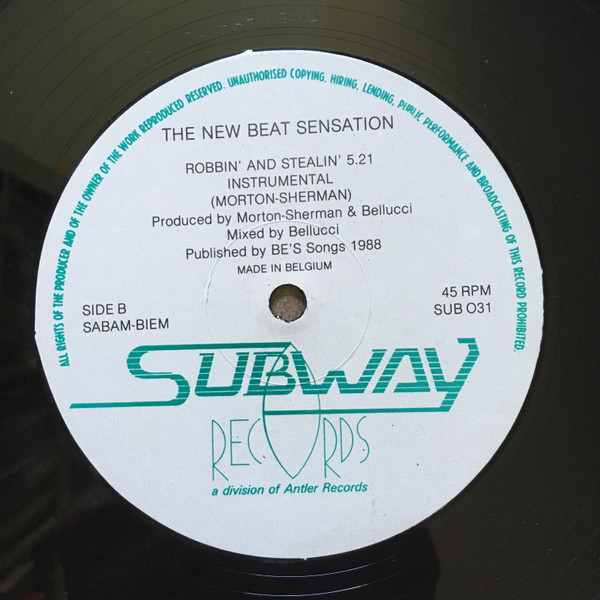 New Beat Sensation - Robbin' And Stealin' | Subway (SUB 031) - 4