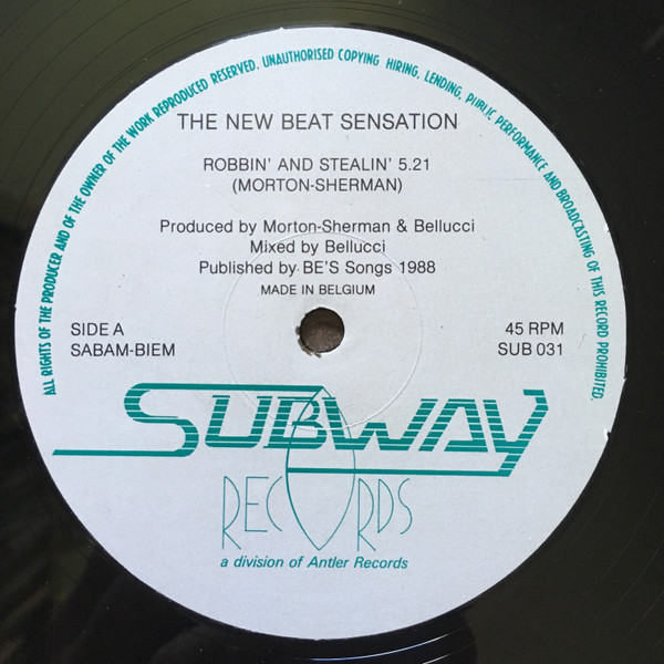 New Beat Sensation - Robbin' And Stealin' | Subway (SUB 031) - 3