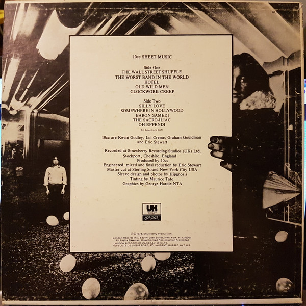 10cc - Sheet Music | UK Records (AUKS 53107) - 2