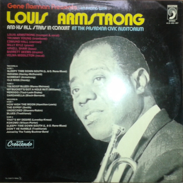 Louis Armstrong And His All-Stars - An Evening With Louis Armstrong And His All Stars In Concert At The Pasadena Civic Auditorium | Discophon (HLS-406-407) - 2