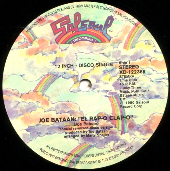 Joe Bataan - El Rap-O Clap-O | Salsoul Records (XD-122369) - main Joe Bataan - El Rap-O Clap-O | Salsoul Records (XD-122369) - main