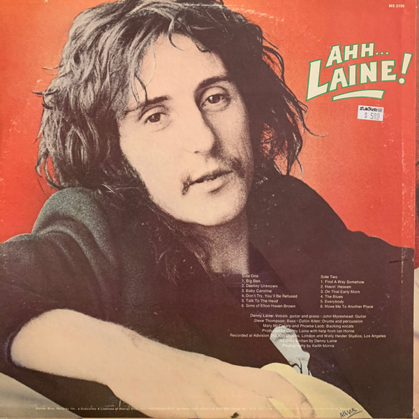 Denny Laine - Ahh... Laine! | Reprise Records (MS 2190) - 2
