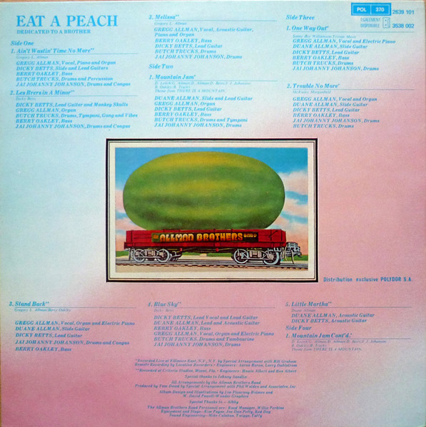 The Allman Brothers Band - Eat A Peach | Capricorn Records (2639 101) - 2