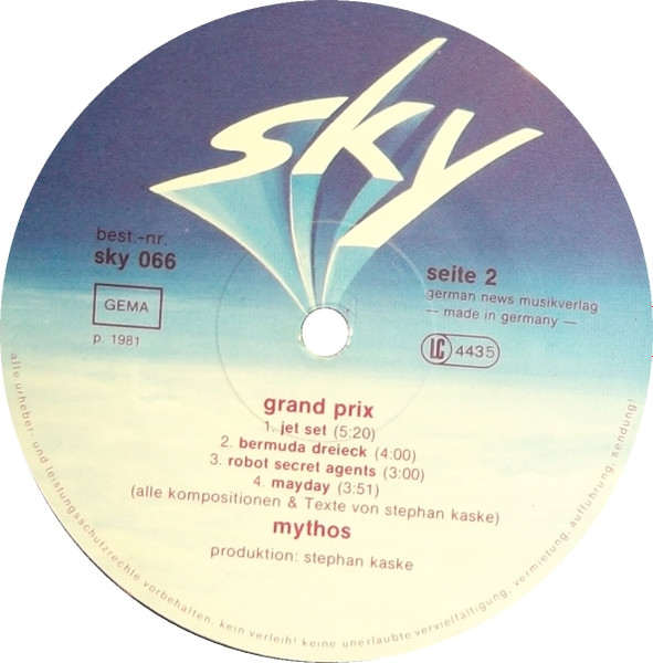 Mythos - Grand Prix | Sky Records (sky 066) - 4 Mythos - Grand Prix | Sky Records (sky 066) - 4