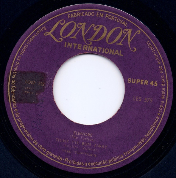 The Turtles - Elenore | London Records (LES 579) - 3