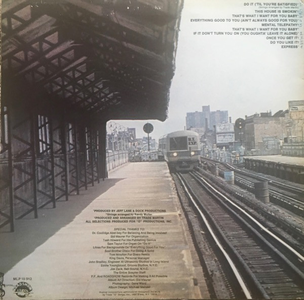 B.T. Express - Do It ('Til You're Satisfied) | Scepter Records (MLP 15.913) - 2