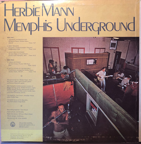 Herbie Mann - Memphis Underground [Vinyl] | Atlantic (SD 1522) - 2