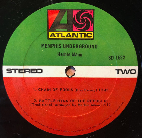 Herbie Mann - Memphis Underground [Vinyl] | Atlantic (SD 1522) - 4