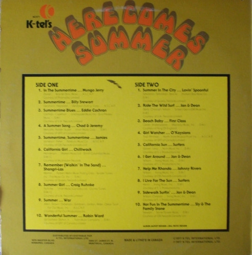 Various - Here Comes Summer | K-Tel (NC 471) - 2 Various - Here Comes Summer | K-Tel (NC 471) - 2