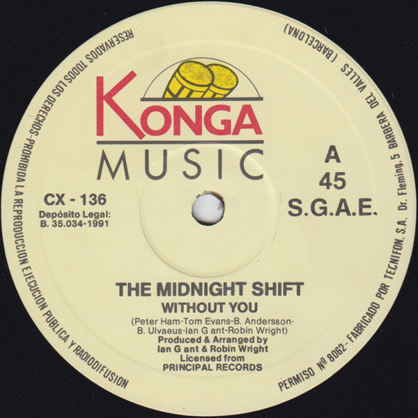 The Midnight Shift - Without You | Konga Music (CX-136) - 2