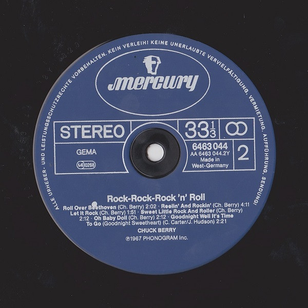Chuck Berry - Rock-Rock-Rock 'n' Roll | Mercury (6463 044) - 4