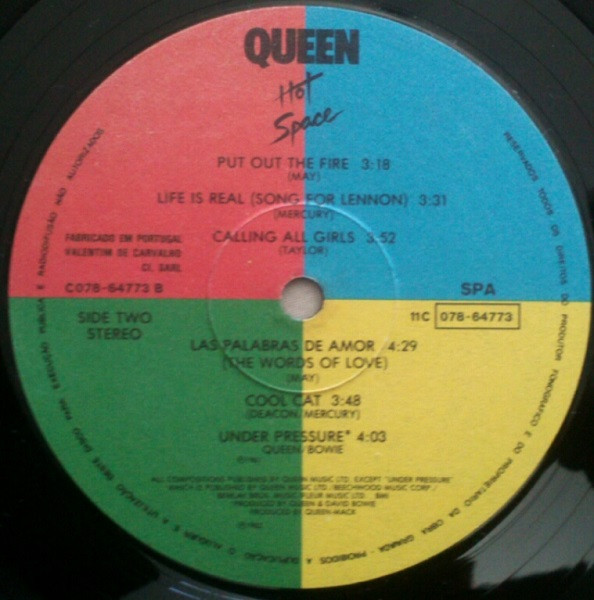 Queen - Hot Space | EMI (11C 078-64773) - 4 Queen - Hot Space | EMI (11C 078-64773) - 4