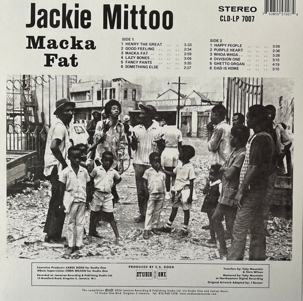 Jackie Mittoo - Macka Fat | Studio One (CLD-LP 7007) - 2 Jackie Mittoo - Macka Fat | Studio One (CLD-LP 7007) - 2