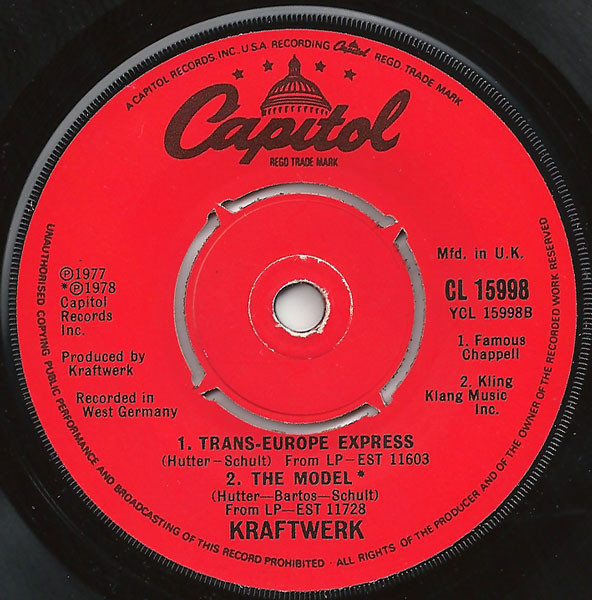Kraftwerk - Neon Lights | Capitol Records (CL 15998) - 2 Kraftwerk - Neon Lights | Capitol Records (CL 15998) - 2