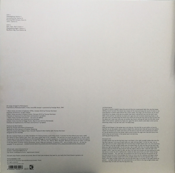 Motorpsycho - Here Be Monsters | Stickman Records (PSYCHOBABBLE 083) - 4 Motorpsycho - Here Be Monsters | Stickman Records (PSYCHOBABBLE 083) - 4