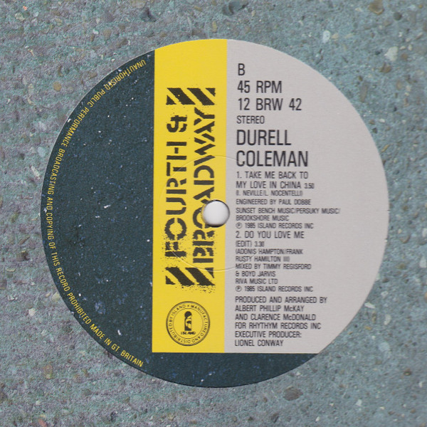 Durell Coleman - Do You Love Me (Remix) | 4th & Broadway (12 BRW 42)