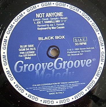 Black Box - Not Anyone | Groove Groove Melody (GGM 94.35/S) - 3