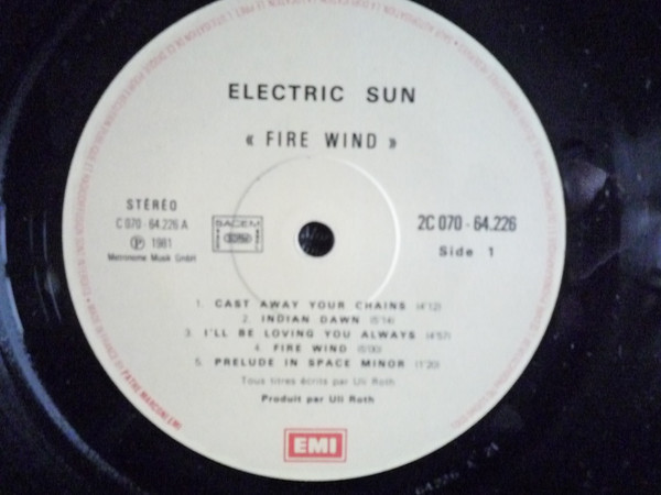Electric Sun - Fire Wind | EMI (2 C070 64226) - 3 Electric Sun - Fire Wind | EMI (2 C070 64226) - 3