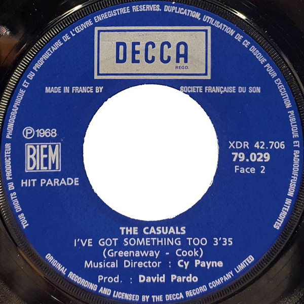 The Casuals - Jesamine | Decca (79.029) - 4