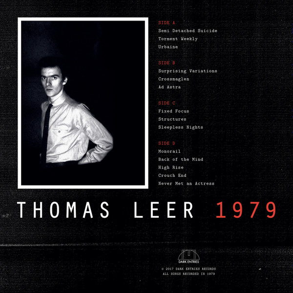 Thomas Leer - 1979 | Dark Entries (DE-155) - 2