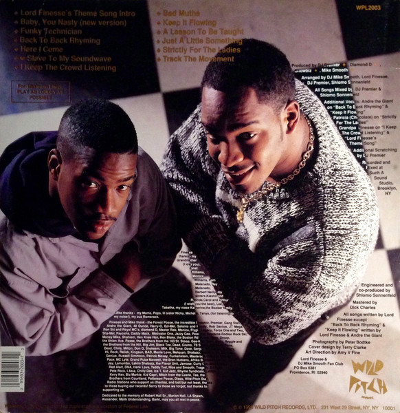 Lord Finesse & DJ Mike Smooth - Funky Technician | Wild Pitch Records (WPL 2003) - 2