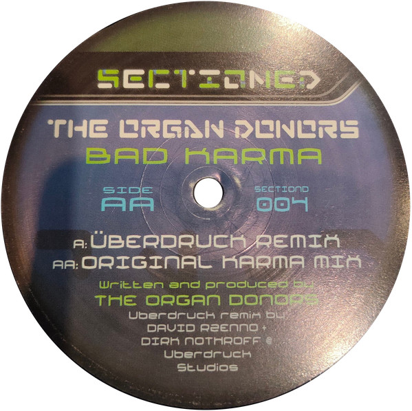 Organ Donors - Bad Karma | Sectioned Recordings (SECTIOND 004) - 2 Organ Donors - Bad Karma | Sectioned Recordings (SECTIOND 004) - 2