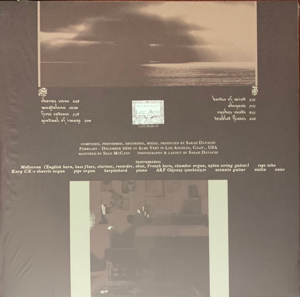 Sarah Davachi - Antiphonals | Late Music (LMIVLP) - 2