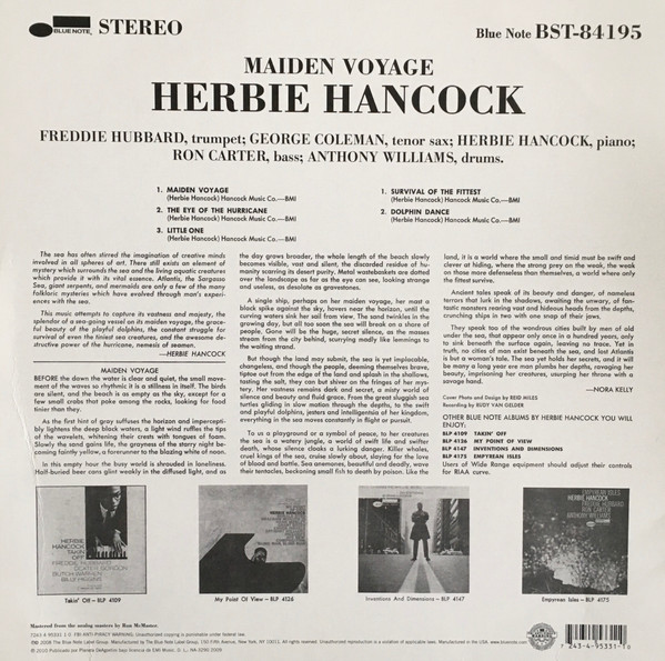 Herbie Hancock - Maiden Voyage | Blue Note (84195) - 2