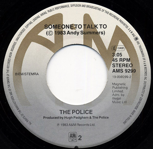 The Police - Wrapped Around Your Finger | A&M Records (AMS 9299) - 4
