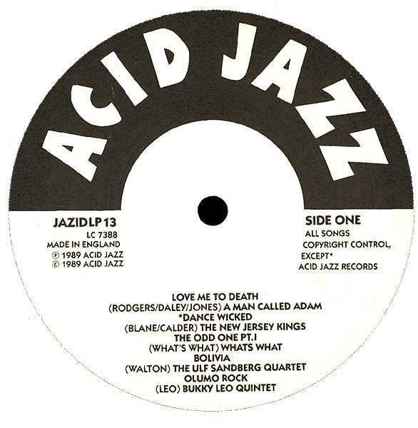 Various - Totally Wired (A Collection From Acid Jazz Records) | Acid Jazz (JAZID LP 13) - 3