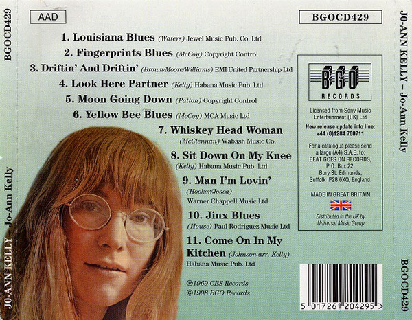 Jo-Ann Kelly - Jo-Ann Kelly CD | BGO Records (BGOCD429) - 2 Jo-Ann Kelly - Jo-Ann Kelly CD | BGO Records (BGOCD429) - 2
